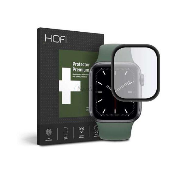 Protector de ecran din sticlă HOFI Hybrid Glass - Apple Watch Series 4/5/6/SE (40 mm) - negru