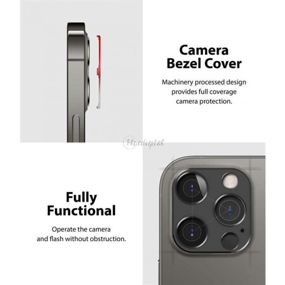 Husa de protectie Ringke Camera Sytling pentru camera din spate - Apple iPhone 12 Pro - argintiu