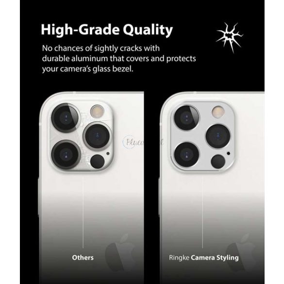 Husa de protectie Ringke Camera Sytling pentru camera din spate - Apple iPhone 12 Pro - argintiu