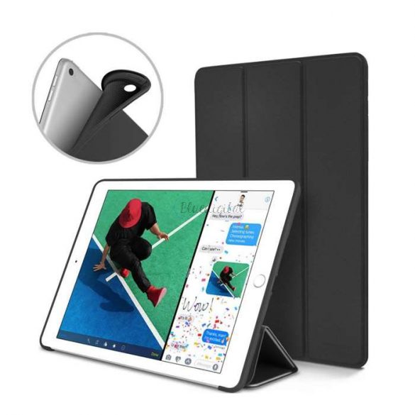 Husă pentru tabletă Apple iPad 9.7 (2017/2018) (Smart Husă) cu on/off - Tech-Protect - negru (ambalaj ECO)