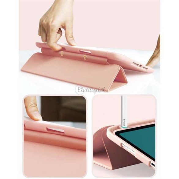 Husă pentru tabletă Apple iPad 10.2 (2019/2020/2021) (Smart Case) cu funcție de pornire/oprire, suport Apple Pencil - Tech-Protect - negru (ambalaj ECO)