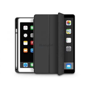 Husă pentru tabletă Apple iPad Air 4 (2020)/iPad Air 5 (2022) 10.9 (Smart Case) cu funcție de pornire/oprire, suport Apple Pencil - Tech-Protect - negru (ambalaj ECO)