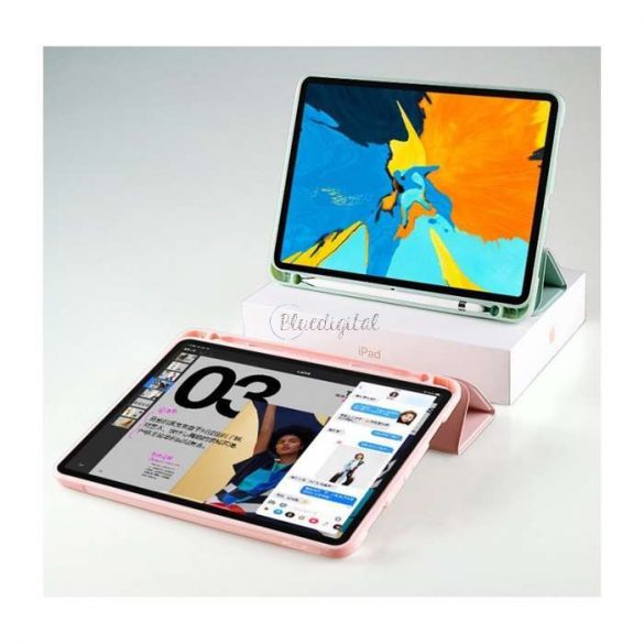 Husă pentru tabletă Apple iPad 10.2 (2019/2020/2021) (Smart Husă) cu funcție on/off și suport Apple Pencil - Tech-Protect - gri (ambalaj ECO)