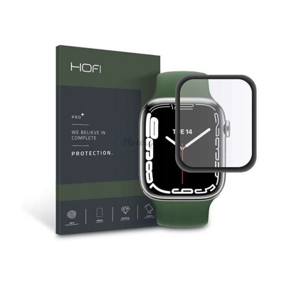 HOFI Hybrid sticlă Screen protecție- Apple Watch Series 7/Series 8 (41 mm) - negru