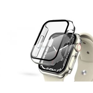 Husă de protecție Apple Watch 7/Series 8 (41 mm) cu Folie securizată - DEFENSE 360 - transparentă (ambalaj ECO)