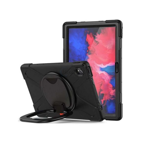 Lenovo Tab P11/P11 Plus 11.0 Husă rezistentă la impact pentru tabletă cu protecție la 360 de grade, ecran protecțiedin sticlă 4H - Tech-Protect X-Armor - negru (ambalaj ECO)