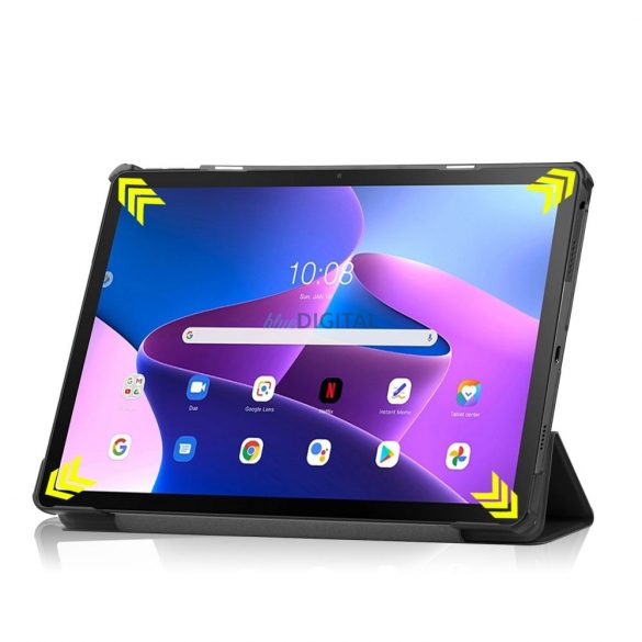 Lenovo Tab M10 Plus 10.6 (3rd. gen.) husă pentru tabletă (Smart Husă) cu funcție on/off -Tech-Protect - negru (ambalaj ECO)