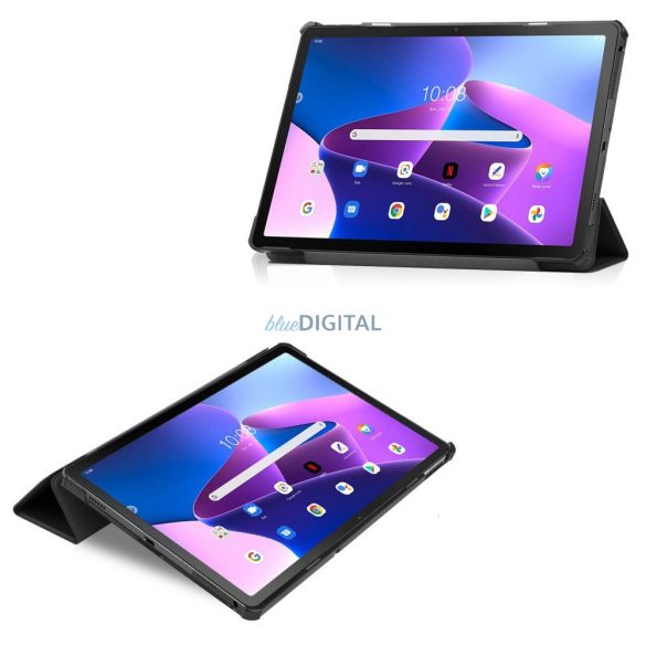 Lenovo Tab M10 Plus 10.6 (3rd. gen.) husă pentru tabletă (Smart Husă) cu funcție on/off -Tech-Protect - negru (ambalaj ECO)