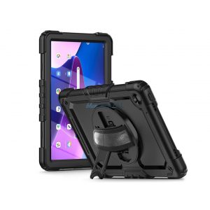 Lenovo Tab M10 Plus 10.6 (3rd. gen.) husă pentru tabletă cu protecție la 360 de grade, ecran protecțiedin sticlă 4H - Tech-Protect Solid - negru (ambalaj ECO)