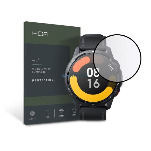 HOFI Hybrid Pro+ Folie protecție de ecran din sticlă - Xiaomi Watch S1 Active - negru