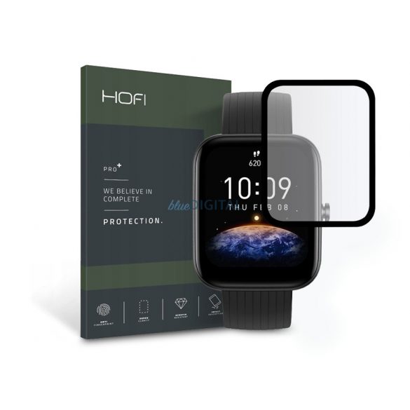 HOFI Hybrid Pro+ Folie de protecție pentru ecran - Amazfit Bip 3/Bip 3 Pro - negru