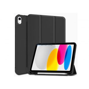 Husă pentru tabletă Apple iPad 10.9 (2022) (Smart Case) cu funcție de pornire/oprire, suport Apple Pencil - Tech-Protect - negru (ambalaj ECO)