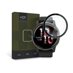 Folie de protecție pentru ecran HOFI Hybrid sticlă - Garmin Venu 2 - negru