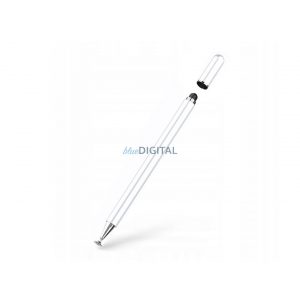 Tech-Protect Charm Stylus Pen stilou tactil - alb/argintiu