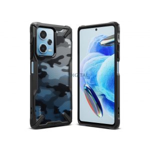 Xiaomi Redmi Note 12 Pro 5G/Poco X5 Pro 5G Shockproof Husă spate - Ringke Fusion X - Camouflage negru