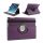 Carcasa in picioare, efect piele (FLIP, suport de masa, 360°) PURPLE Apple IPAD Air