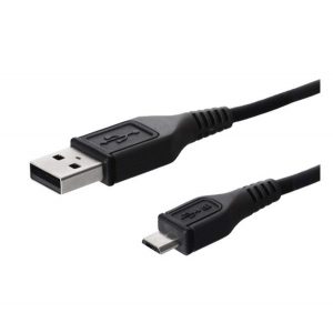 Cablu de date (USB - microUSB, 80cm) NEGRU