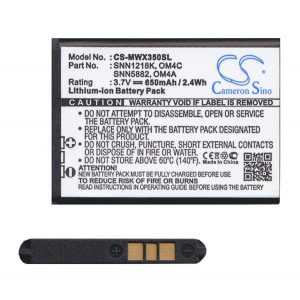 Baterie CAMERON SINO Li-Ion (3,7V/650mAh, compatibilă cu Motorola OM4A) NEGRU Motorola Gleam+, Motorola WX395, Motorola WX295