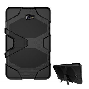 Protecție din plastic pentru telefon Defender (interior din silicon rezistent la impact mediu, model în formă de fagure de miere) negru Samsung Galaxy Tab A 10.1 LTE (2016) SM-T585, Samsung Galaxy Tab A 10.1 WIFI (2016) SM-T5