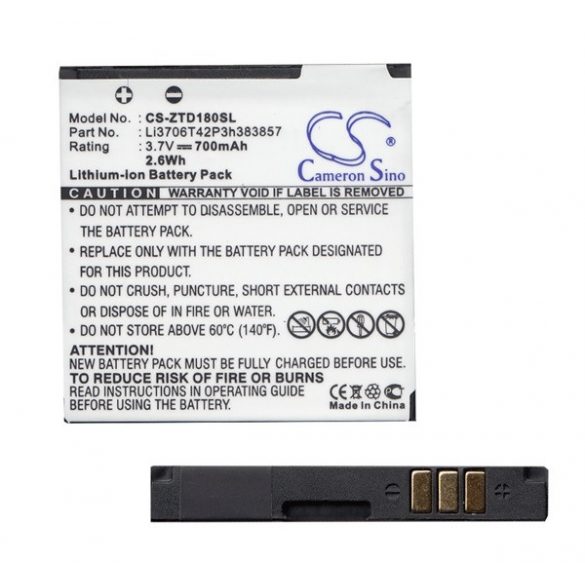 Baterie CAMERON SINO Li-Ion (3,7V/700mAh, compatibil Li3706T42P3h383857) Telenor S215 Vodafone 246, 125, 225