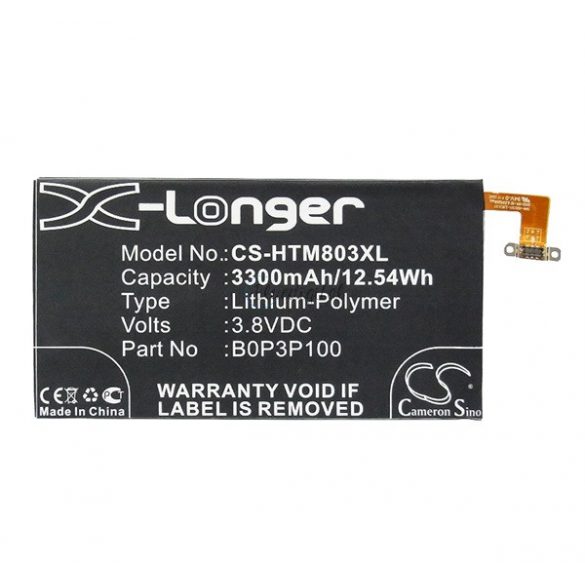 Baterie CAMERON SINO Li-Polymer (3,8V/3300mAh, compatibil cu HTC 35H00211-00M) NEGRU