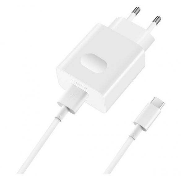 Încărcător de rețea HUAWEI Priză USB (18W, încărcător rapid + cablu tip C) ALB