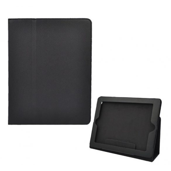 Husă stativă cu efect de piele (FLIP, funcție de suport pentru birou) negru Apple IPAD (generația a 3-a), Apple IPAD 2, Apple IPAD (generația a 4-a)