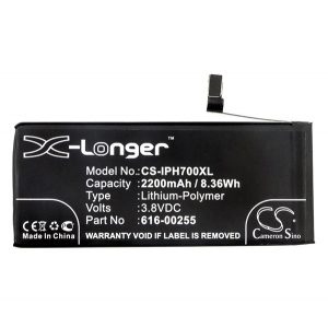 Baterie CAMERON SINO Li-Polymer (3.8V/2200mAh, compatibil cu Apple 616-00255) NEGRU Apple iPhone 7 4.7