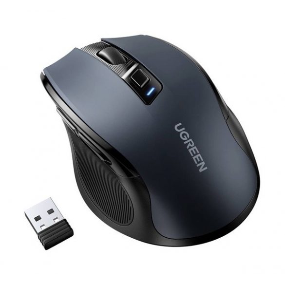 Mouse fără fir UGREEN (adaptor USB, 2,4 Ghz, 4000 DPI) NEGRU