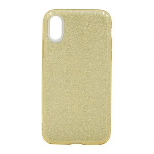 Protectie de telefon din silicon (interior din plastic, spate lucios) GOLD Apple iPhone X 5.8, iPhone XS 5.8