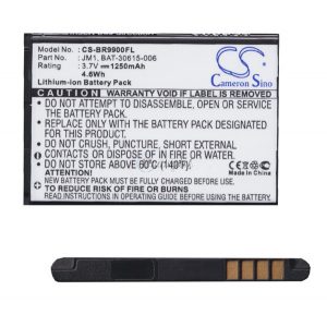 Baterie CAMERON SINO Li-Ion (3,7V/1250mAh, compatibil cu Blackberry BAT-30615-006) NEGRU BlackBerry 9900 Bold Touch, BlackBerry 9790 Onyx III., BlackBerry 9860 Torch