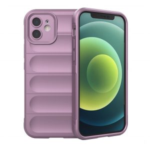 Protectie din silicon pentru telefon (rezistenta la socuri, protectie camera, 3D) PURPLE Apple iPhone 11