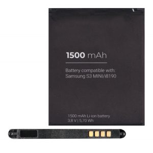 Baterie 1500mAh LI-ION (compatibil EB-F1M7FLU) Samsung Galaxy S3 mini VE (GT-I8200), Samsung Galaxy S3 mini (GT-I8190)