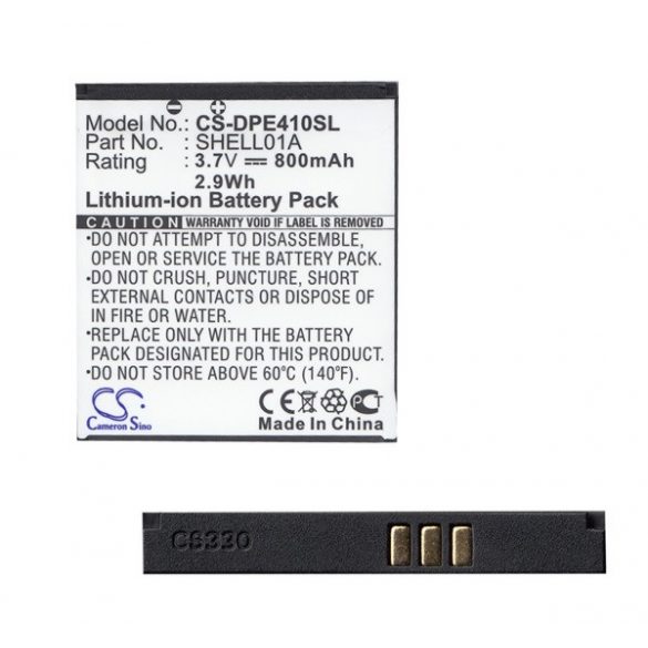 Baterie CAMERON SINO Li-Ion (3,7V/800mAh, compatibil Doro CareClamshell) NEGRU Doro 409 (Doro 410)