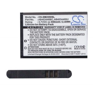 Baterie CAMERON SINO Li-Ion (3,7V/650mAh, compatibil cu Samsung AB463446BC) NEGRU