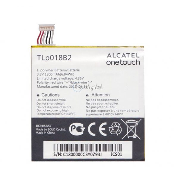 Baterie ALCATEL 1800mAh LI-Polymer Alcatel Idol (OT-6030D)