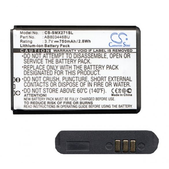 Baterie CAMERON SINO Li-Ion (3,7V/750mAh, compatibil cu Samsung AB803446BA) NEGRU Samsung Xcover 271 (GT-B2710)