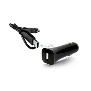 Încărcător auto ALCATEL priză USB (5W + cablu microUSB DC53) NEGRU