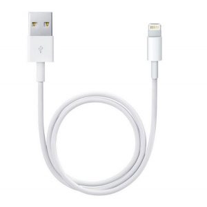 Cablu de date APPLE (USB - lightning, 50cm) ALB