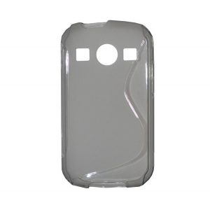 Protectie din silicon pentru telefon (S-line) GRI Samsung Galaxy Xcover 2 (GT-S7710)