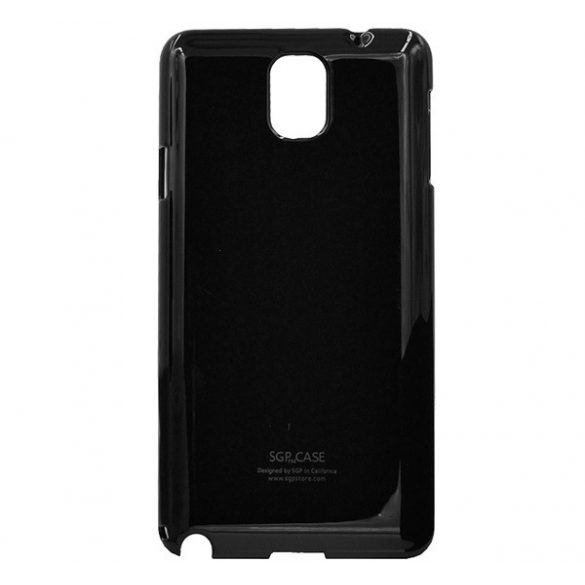 Protectie din plastic pentru telefon NEGRU LUCIOS Samsung Galaxy Note 3 (SM-N9000), Samsung Galaxy Note 3 LTE (SM-N9005)