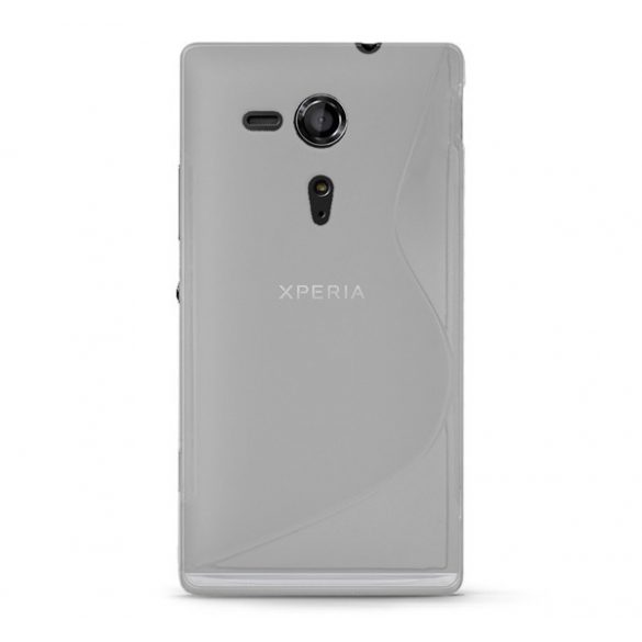 Protectie din silicon pentru telefon (S-line) TRANSPARENT Sony Xperia SP (C5303)