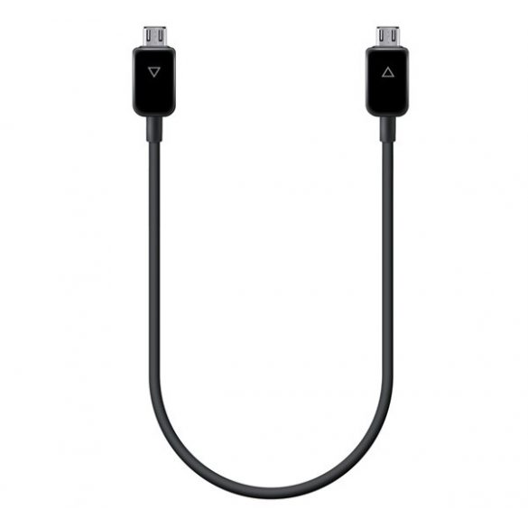 SAMSUNG cablu de date (microUSB - microUSB, încărcare partajare, 30cm) NEGRU