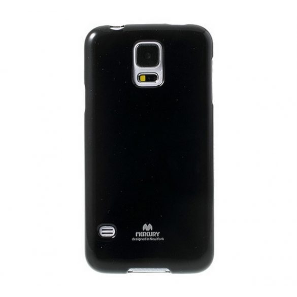 Protector de telefon din silicon MERCURY Goospery (sclipici) NEGRU Samsung Galaxy S5 (SM-G900)