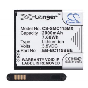 Baterie CAMERON SINO Li-Ion (3,8V/2000mAh, compatibil Samsung EB-BC115BBC) NEGRU Samsung Galaxy K-Zoom (SM-C115)