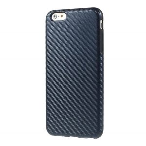 Protecție siliconică pentru telefon (model carbon) BUTTER albastruApple iPhone 6 Plus 5.5, Apple iPhone 6S Plus 5.5