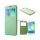 Carcasa in picioare, efect piele (FLIP, deschidere laterala, husa S-View, model periat) VERDE Samsung Galaxy A3 (2015) SM-A300F