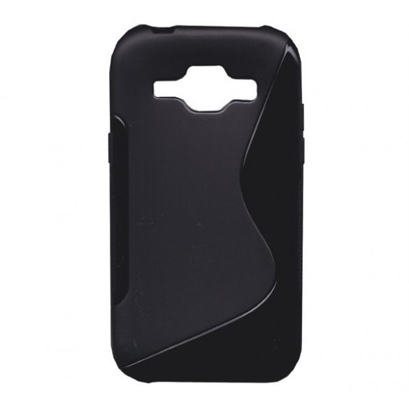 Protectie din silicon pentru telefon (S-line) NEGRU Samsung Galaxy J1 (SM-J100)