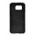 Protectie de telefon din silicon (efect piele) NEGRU Samsung Galaxy S6 (SM-G920)