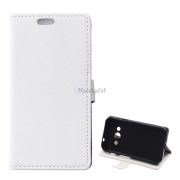   Husă în picioare, efect piele (FLIP, deschidere laterală, funcție de suport pentru birou, premium) ALB Samsung Galaxy Xcover 3 (SM-G388)